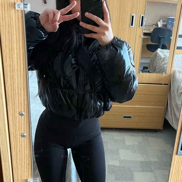 Black Puffer Jacket - Picture 2 of 5